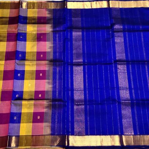 Kanjeevaram Cotton SIlk Hand loom Saree  by Sanskriti