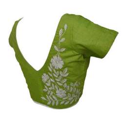 Light Green Embroidered Blouse 