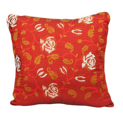 Square Art Silk Cushion Cover