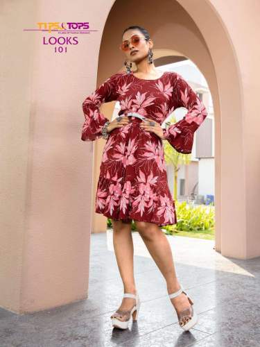 Floral Print Western One Piece By Tips and Tops-Looks Vol 3