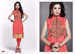 Silk Embroidered Kurtis 