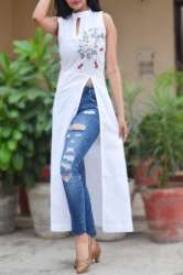 Fancy Front Slit Kurtis 