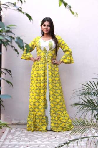 Designer Long Anarkali Kurti  by Kaner