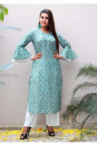 Designer Printed Casual Kurti  by Kaner