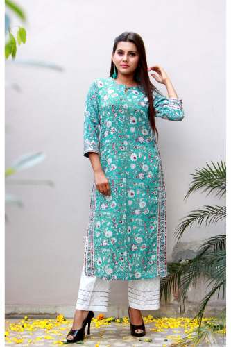 Fancy Hand Block Printed Kurti  by Kaner