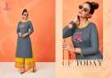 Designer Kurti with plazo set thumb 3