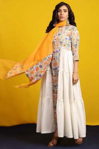 Designer Anarkali and khadi Kurti by Once Apon A Trunk