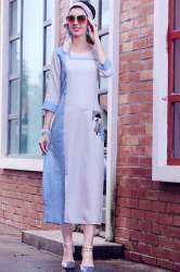 Designer Linen Kurti For Girls  by Fabja