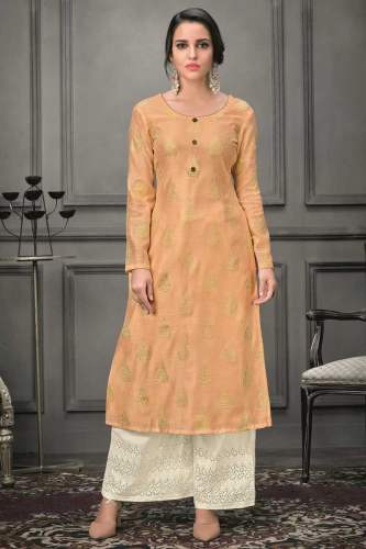 Elegant Silk Plazo Kurti  by Fabja