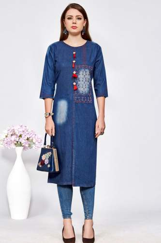 Fancy Denim kurti  by Fabja