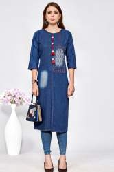 Fancy Denim kurti 