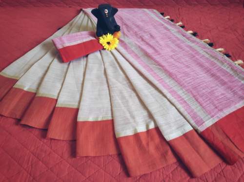 LOWVINA HUBS LINEN SILK SAREE
