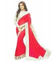Fancy Georgette lace Border Saree thumb 1