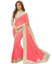 Fancy Georgette lace Border Saree thumb 5