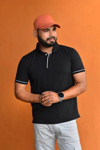 Mens wear Airjet Matty Collar T- Shirt