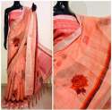 Cotton Linen Saree thumb 2