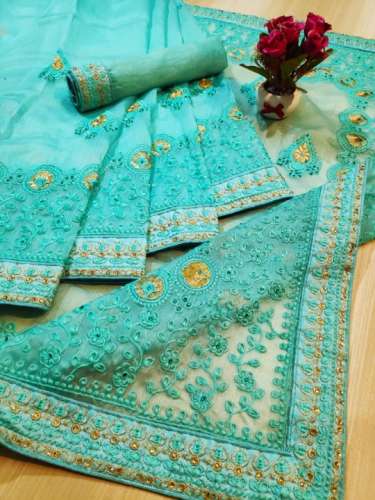 Khadi Organza Saree by Mansi Garments