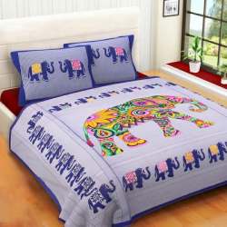 elephant print bed sheet