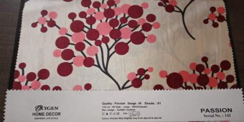 printed curtain fabric by Poonam Furnishing