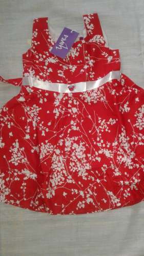 Red Color Frocks by Annah Garments