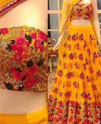 Designer work lehenga
