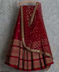 Georgette embroidery lehenga -AD-1018