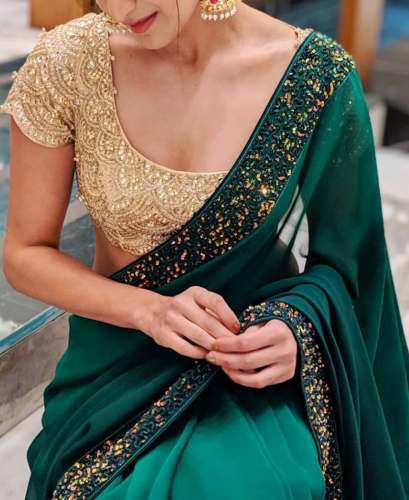 Georgette exclusive saree 
