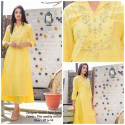 Yellow Color Long Kurti