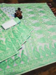 BEAUTIFUL SOFT COTTON SPUN SAREE 