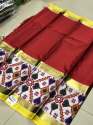 Digital Printed Pure Cotton Silk Saree thumb 3