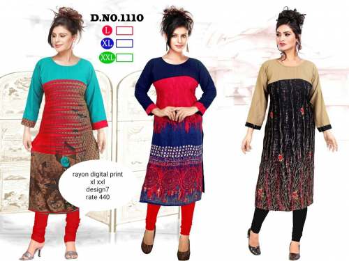 Digital Printed Kurti 