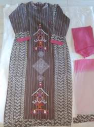 kurti with red bottom,dupatta set