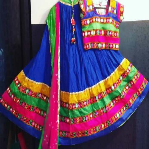 Festival for navratri mirror work choli