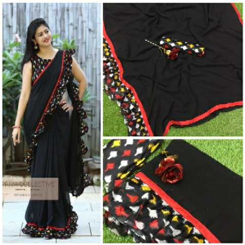 printed saree
