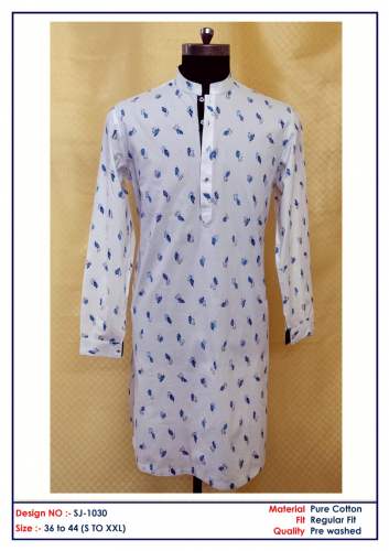 mens printed kurta by HM Studio