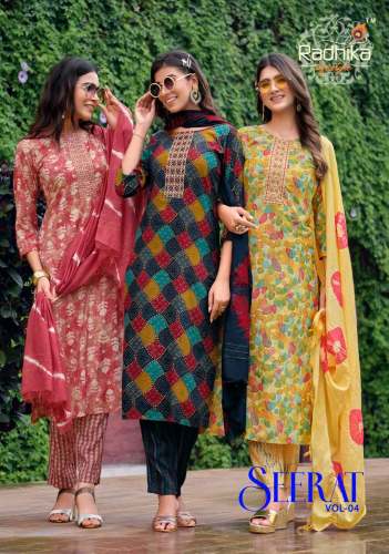 3pcs Kurti Set-Seerat Vol 4 by Radhika Lifestyle  by Fashion Bazar India