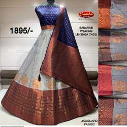 Best Banarasi Silk Jacquard Weaving Lehenga Choli 