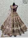 Bridal Wear Velvet Designer Lehenga Choli 2493 thumb 4