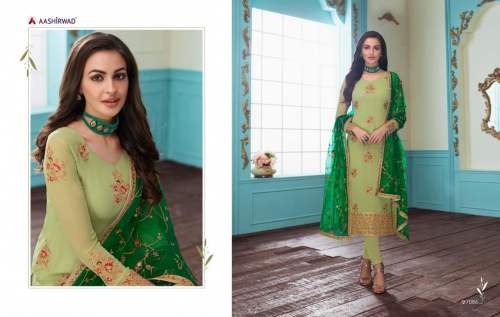 Designer Gulkand Sajni Salwar Suit Catalog by Aashirwad creation