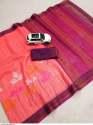 Elegant Linen Digital Printed Saree  thumb 7