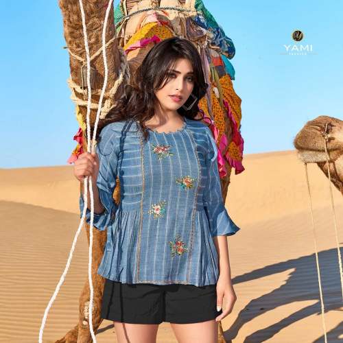 Fame Western Rayon Tops by Yami Fashion in Surat 