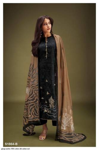 Ganga Aaritra 1864 Cotton Silk Salwar suit 