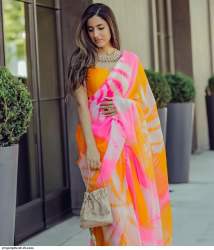 Georgette Leh Shi Saree by YNF 