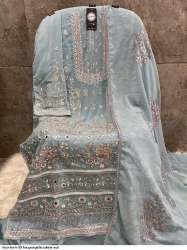 H 99 Fox georgette Salwar Suit Catalog by Hoor tex 