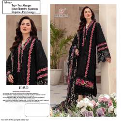 Hoor Tex H 95 Fox Georgette Stylish Salwar Suit