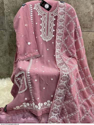 Hoor Tex H 97 Fox Georgette Party Wear Salwar Suit 