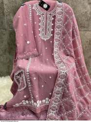 Hoor Tex H 97 Fox Georgette Party Wear Salwar Suit 