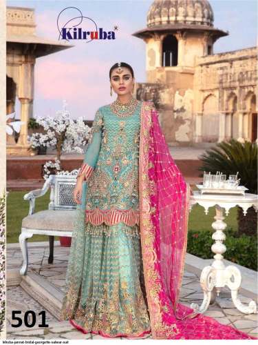 Jannat Bridal Georgette Salwar Suit Catalog by Kilruba