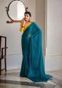 Kashvi Creation Mirai Soft Satin Saree With Embroidered Blouse  thumb 2