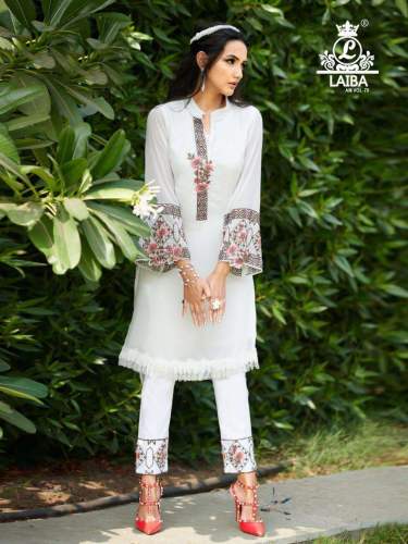 Laiba Presents am Vol 79 Readymade pakistani Kurti pant Set 